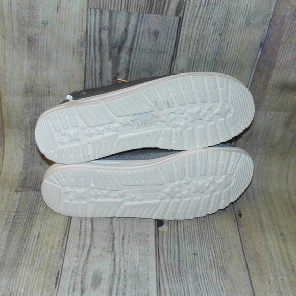 HEY DUDE Wendy Boho Grey Slip On Shoes Womens Size 8 NWT - Picture 2 of 8